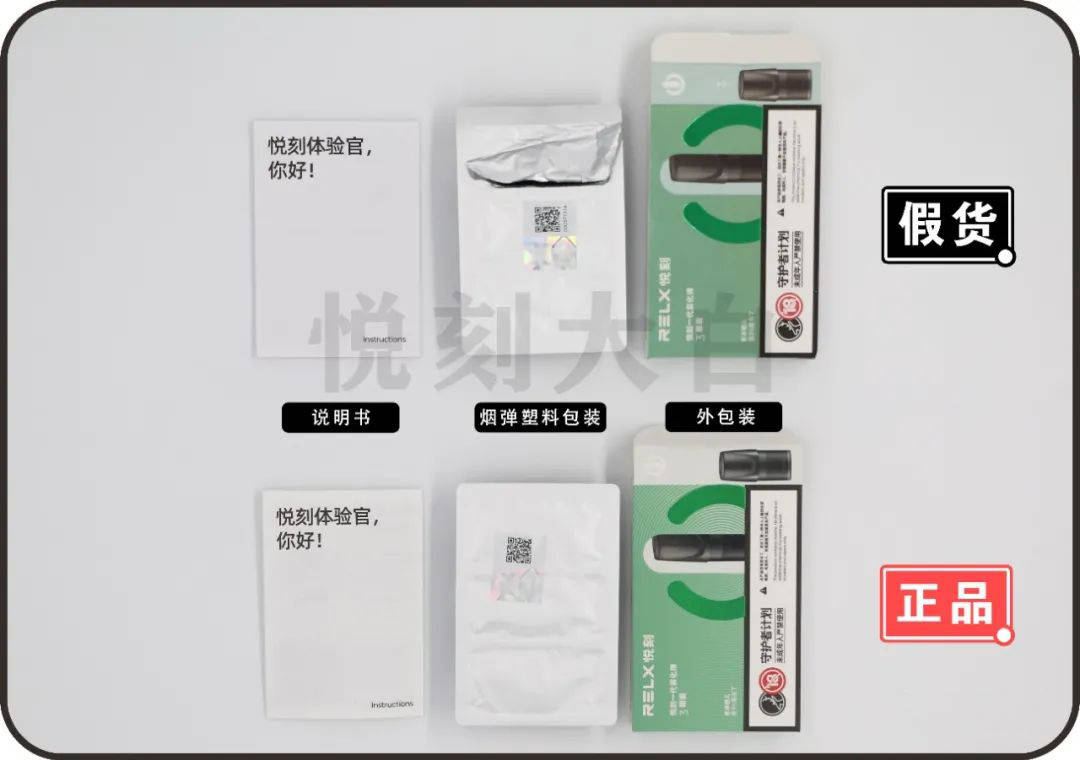 最硬核详细的悦刻一代烟弹真假鉴别攻略附真假货对比图