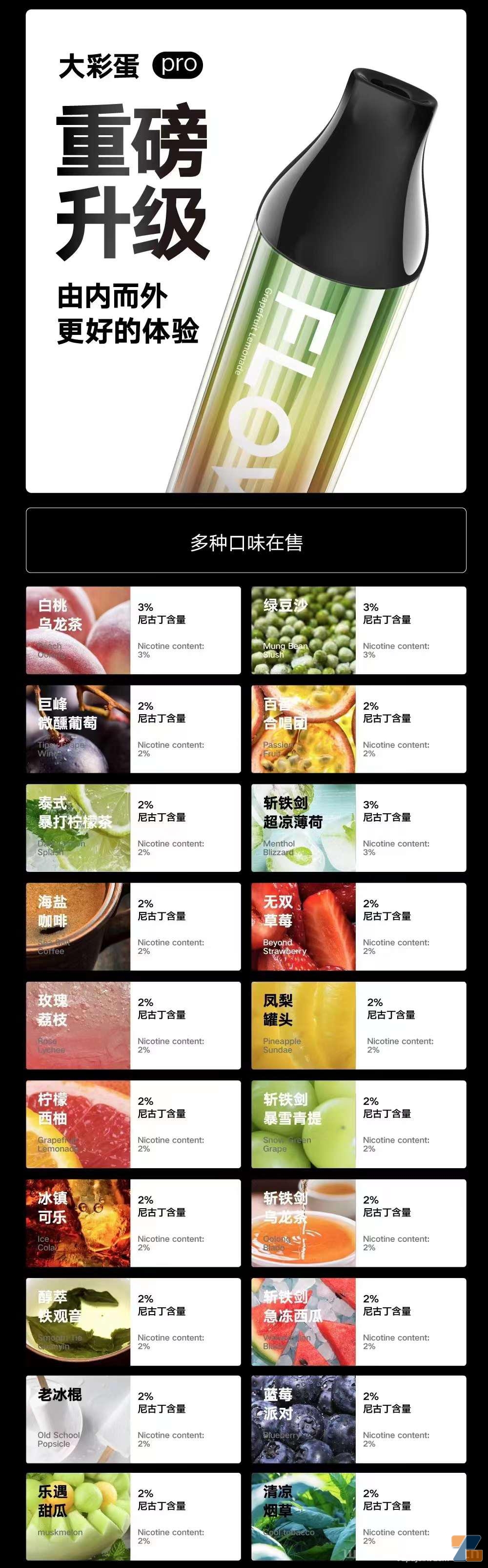 FLOW福禄一次性大彩蛋，有什么口味